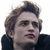 six showing a character with tousled brown hair, red text reading 'I Love Edward Cullen', and the word 'twilight' on a dark background