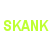 Pixelated text in multiple colors arranged in two on a white background, with no visible motion