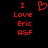 Red pixelated text and a heart symbol on black background, with identical static frames side-by-side.