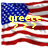 Pixelated American flag background with yellow text reading 'greece' and two question marks overlaid.