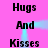 A pink background displays repeated text phrases with animated blue light effects moving vertically through the center.