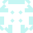 A static pixelated icon featuring a symmetrical arrangement of light cyan shapes on white background, with four corner elements and four central dots forming a cross pattern.