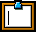 Pixelated icon set with orange-brown borders and blue clip, showing sequential audio waveform and play button animation.