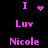 Pixelated pink text and symbols on black background with animated heart and dot patterns changing across frames.