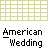 American Wedding-themed pixel art icons with bride figures in brown frames, red accents, and backgrounds, some showing animation changes