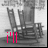 Black-and-white image of three wooden rocking chairs with pink text reading 'i'll wait for you' appearing sequentially across frames.