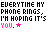 A 4x3 contact sheet of a pixel art animation showing repeated text "EVERYTIME MY PHONE RINGS, I'M HOPING IT'S YOU." with varying pink star and dot animations across frames.