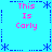 Pixelated cyan background with blue dashed borders and star motifs, displaying four identical pink text blocks reading "This Is Carly" in a