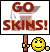 Four pixelated show a yellow smiley face holding signs with text and an X symbol, each displaying different sign content