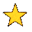 Six pixelated star-shaped icons in varying shades of gold and brown arranged in two on a gray background