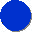 A sequence of nine circular icons showing the moon phase cycle from new to full and back, with blue backgrounds and yellow crescent or disk shapes.