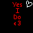 Pixelated red text 'Yes I Do <3' on black background with white heart symbol between two identical text blocks.