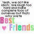 Pixelated static image with grayscale text above and colorful text below, including a pink heart symbol.