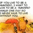 A cartoon-style animation of two figures under a red umbrella on a yellow background with text above.