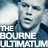 Pixelated static image of a man's face with bold white text reading "THE BOURNE ULTIMATUM" below, rendered in blue and gray tones on a light background.