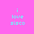 Pixelated text 'i love disco' on pink background with yellow bars in four configurations.