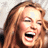 A 48x48 pixel animated contact sheet showing two frames of a Britney Spears-themed icon with a green text logo on the right side.