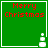 Green square with red "Merry Christmas" text and white snowman icon, four identical arranged in a