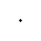 A sequence of purple and black pixelated shapes expanding from a single dot into complex radial patterns against gray background.