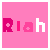 Pixelated pink background with 'Riah' text and white hearts in various positions across frames.