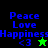 Pixelated text and symbols on a split background with blue text and green shapes.
