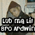 Animated sequence showing a character in dark clothing with brown hair, transitioning from looking left to right while text overlays change.