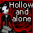 A 48x48 pixel buddy icon split into two sections: left side features a pixel-art character with white face, purple eyes, black hair, and checkered dress against red background; right side shows pink background with "Visit" text above oval logo containing stylized text and ".com" below