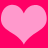 Two light pink hearts on a bright pink background, static image with no visible motion or text.
