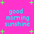 Bright pink background with four identical cyan text blocks reading 'good morning sunshine' surrounded by green starbursts.