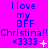 A static image with a bright purple background displays repeated text and symbols in blue and white, arranged in a pattern with visible pixelation and minor variations
