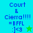 Pixelated text and symbols on a split background with two color variations of a star icon.