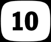 white rounded rectangles on a gray background, each containing a black number from 1 to 10 with the number 1 in blue
