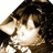 A pixelated image of a character with brown hair and light skin, wearing a white top, with orange text reading 'Love her' on the right side.
