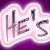 Animated contact sheet of three neon-style text frames on purple background with pink glow effects, each frame displaying a segment of the phrase "He's Mine Bitch" in stylized lettering.