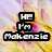 Pixelated text overlays on four distinct backgrounds: yellow-orange floral, green foliage, purple abstract, and solid gray.
