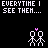 Pixel art icon with two stick figures holding hands, pink hearts above them, and changing text below on black background.