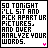 Two side-by-side pixel art frames showing text with selective color changes between them, part of an animated contact sheet.
