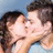 A pixelated image shows two people kissing on the left, with red text reading "In Total Love !!!" on the right against a black background.
