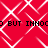 Red background with white diamond-shaped pattern and repeated black text reading "BUT INNOO BUT INNOO" across two horizontal bands