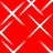 Red background with white pixelated diamond pattern, animated as shifting lines form and dissolve into new configurations