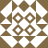 Brown and white pixelated geometric pattern with diamond, circular, and triangular shapes arranged symmetrically.