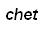 A pixelated image with text above a blurred figure in red clothing, showing partial text 'chet' and 'hill' on white background.