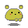 Four pixelated yellow doll avatars with gray ears and pink cheeks, two with neutral expressions and two with downturned mouths, one pair with blue question marks above their heads.