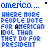 Blue pixelated text on white background reads 'america...' followed by repeated lines stating 'WHERE MORE PEOPLE VOTE FOR AMERICAN IDOL THAN THEY DO FOR PRESIDENT' with a gray block in the bottom-right corner.