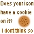 Pixelated text asks if an icon has a cookie, with a brown circular cookie graphic on the right side.