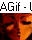pixelated anime-style character faces with varied expressions and colors, each labeled with 'ΔGif - L' text above