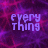 Pixelated text on a purple and pink nebula-like background with a gray section on the right.