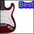 A static image of a red and white electric guitar with green text reading 'Best Instrument Ever' on blue backgrounds.