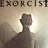 Static pixelated image showing a figure with raised arm against light background, text "EXORCIST" at top.