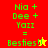 Pixelated green text on colored backgrounds displays 'Nia + Dee + Yazz = Besties!' with star symbols, changing background colors and star colors across frames.